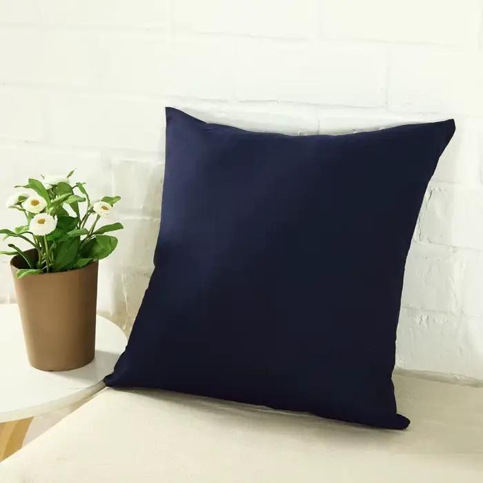 YWZN – housse de coussin couleur bonbon, taie d'oreiller Simple, couleur unie, décorative, noir et blanc, pour voiture
