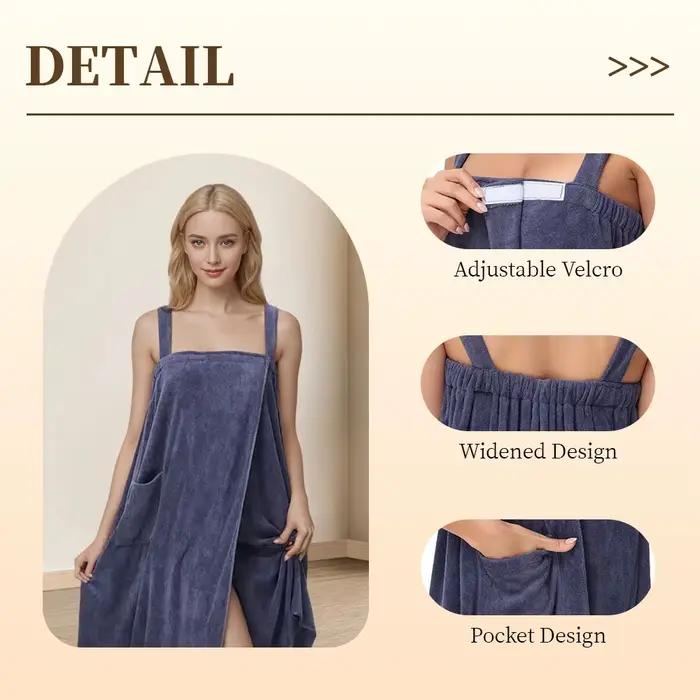 Peignoir contemporain à haute absorption