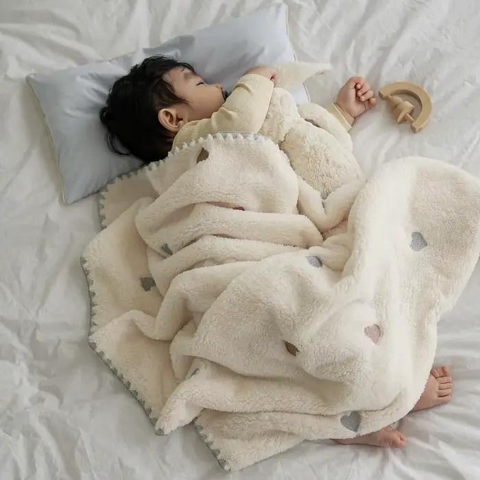 Ins coréen printemps automne hiver bébé couverture chaude couette pour nouveau-né literie