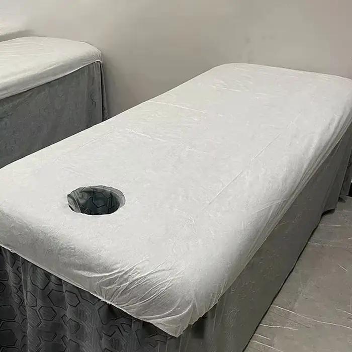 10 draps jetables doux pour salon de beauté