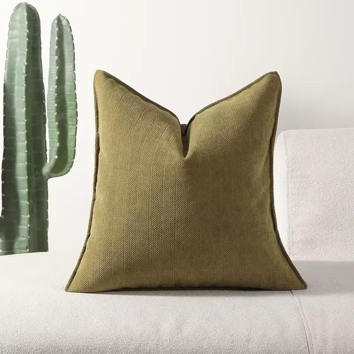 Housse de coussin en Chenille pour canapé-lit, décoration de maison, garde au chaud avec un Design élégant, décoration douce et luxueuse