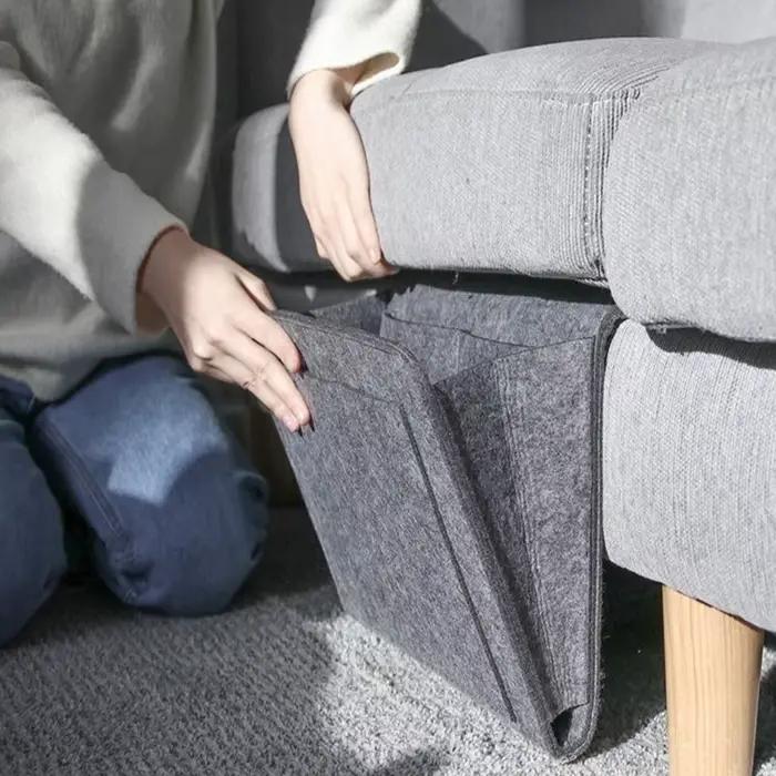 Sac de rangement suspendu en feutre, dortoir, lit, canapé, chambre à coucher, tapis, contenu de magasin pour Magazines CD, bloc de papeterie, téléphones portables, articles divers