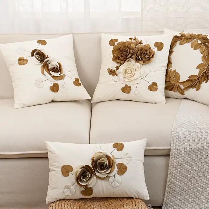 Housse de coussin en velours hollandais