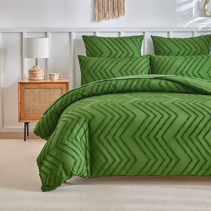 Ensemble de housse de couette ondulée en Polyester