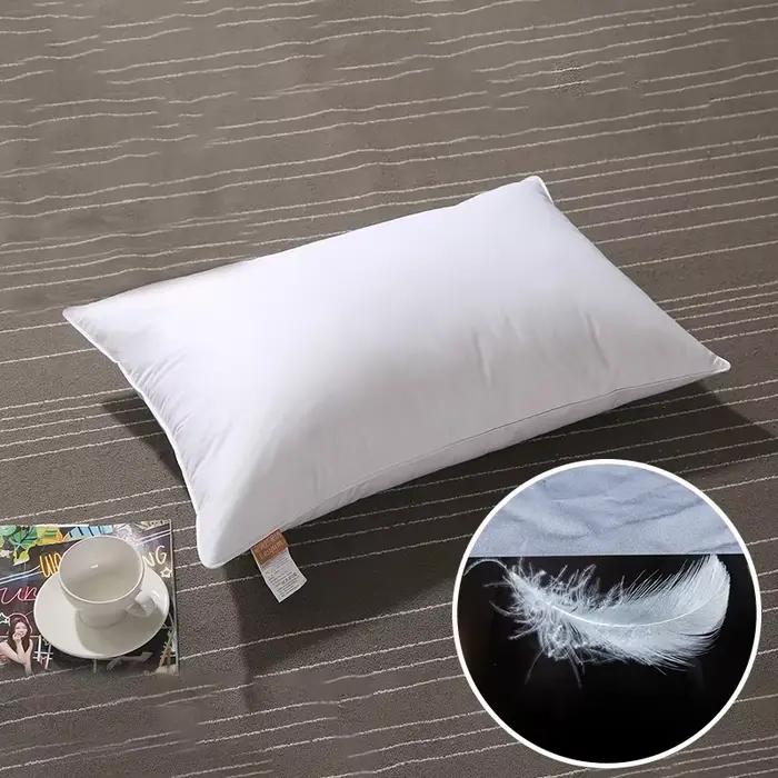 Coussin en plumes d'oie en coton, 80x80/70x70/60x60/55x55/50x50/45x45/40x40/50x90/50x75/50x70/50x65/45x70/40x60/35x50/30x50cm