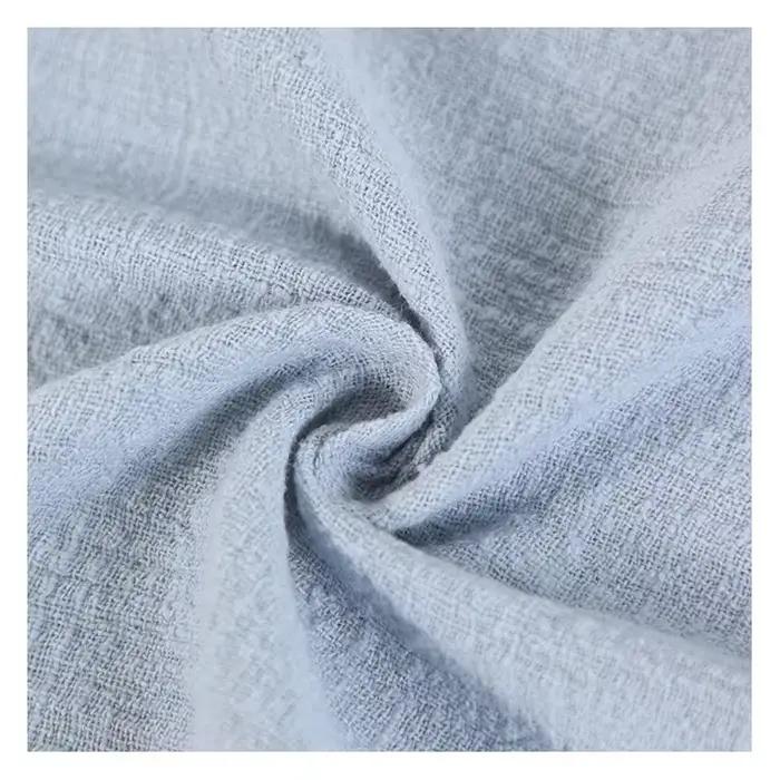 Tissu en lin et coton doux et fin