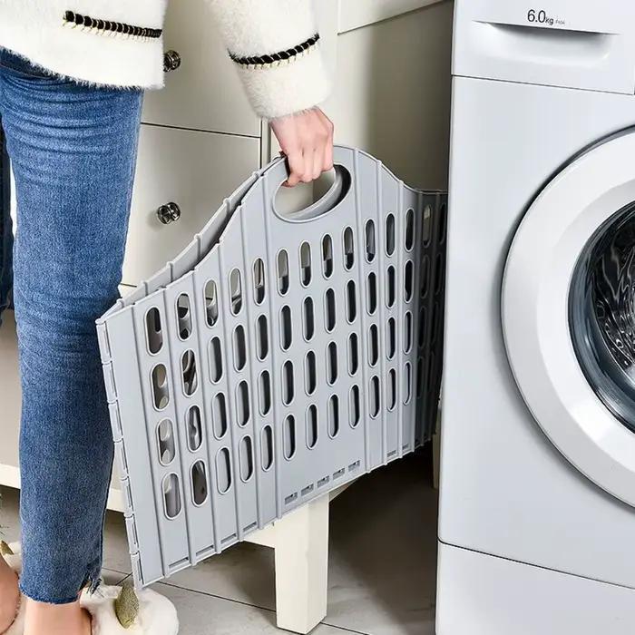Panier à linge pliable et léger de style bohème