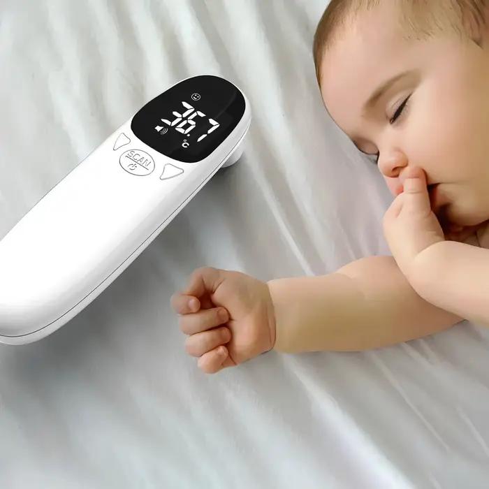 Thermomètre corporel médical multifonction, compteur de température domestique sans contact pour enfants et adultes, outil de mesure de la fièvre, thermographe auriculaire