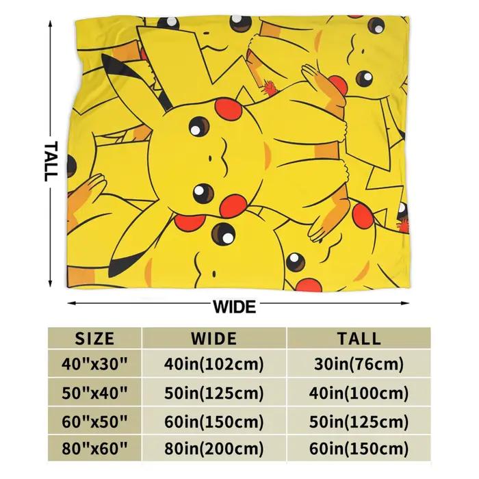 Couverture Super Douce Pikachu pour Enfants