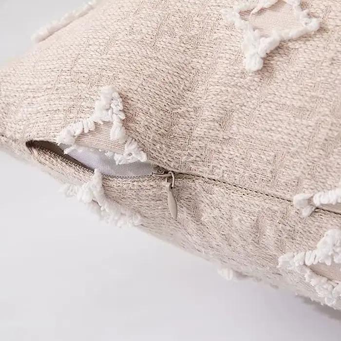 Housses de coussin beiges 45x45