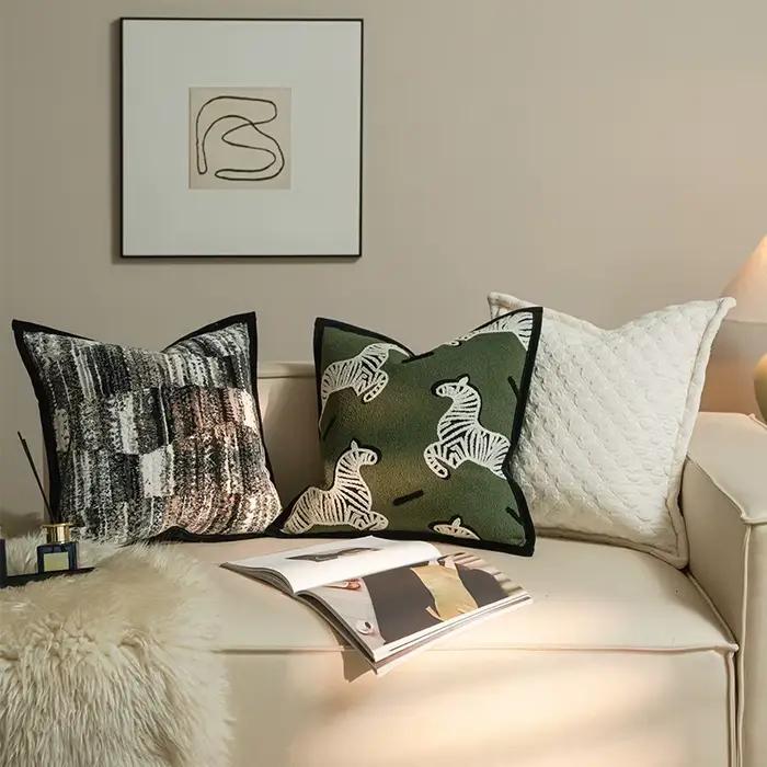 Housses de coussin avancées de style français