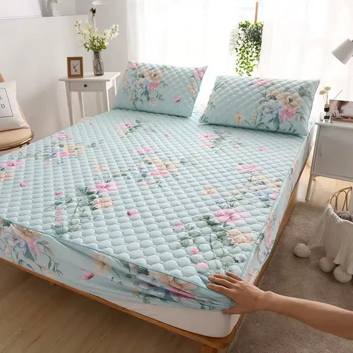 Juste de matelas matelassurera épaisse en tissu 100% coton