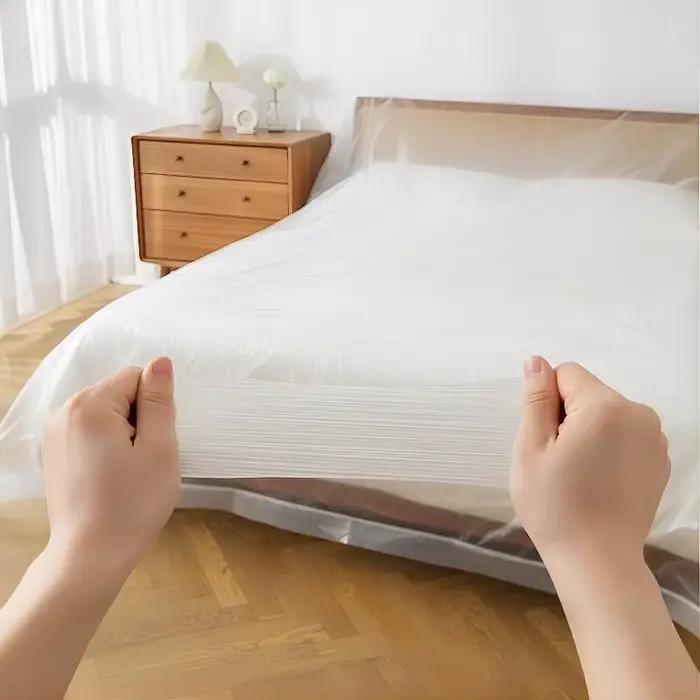 Housse de lit transparente jetable