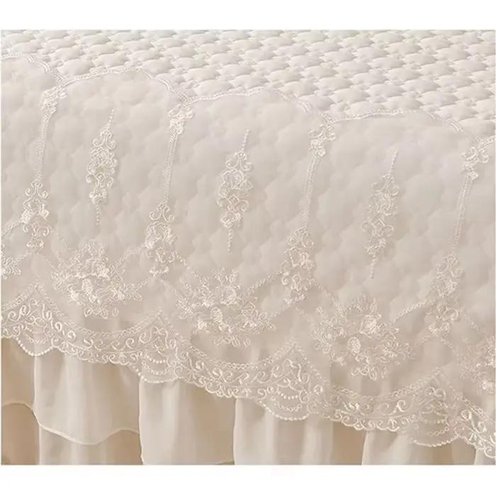 Drap de lit matelassé épais blanc, couvre-lit d'été pour Couple, 2 personnes, linge de lit de luxe, lit Double, King Size 180x240cm