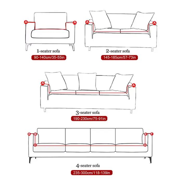 Housse de canapé S-EMIGA polyestère antidérapante colorée pour salon automne hiver occasionnelle protection meubles occasions spéciales