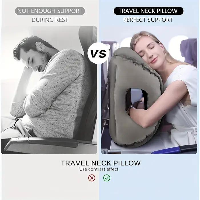 Oreiller de voyage gonflable pour un sommeil confortable