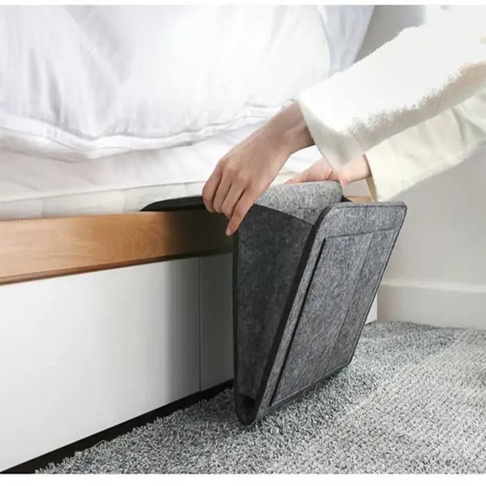 Sac de rangement suspendu en feutre, dortoir, lit, canapé, chambre à coucher, tapis, contenu de magasin pour Magazines CD, bloc de papeterie, téléphones portables, articles divers