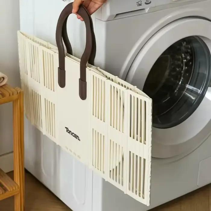 Grand panier à linge mural pliable