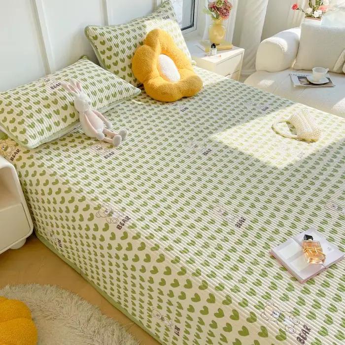 Couvre-lit d'été respirant et doux pour la peau, couvre-lit polyvalent, drap matelassé doux et confortable, couvre-lit matelassé épais et durable