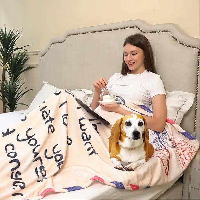 Couverture en flanelle personnalisée