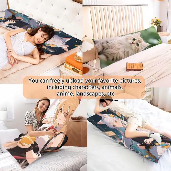 Taie d'oreiller personnalisable pour oreiller corporel