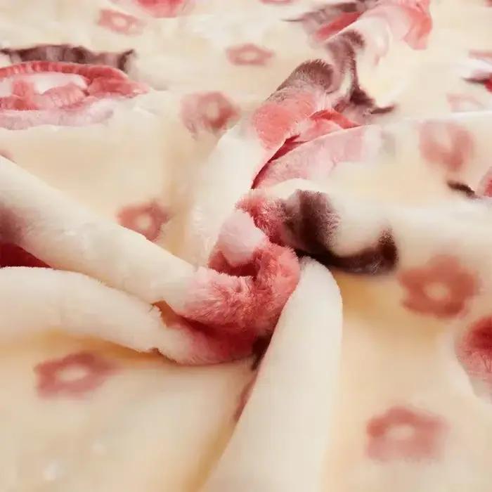 Nouvelles couvertures lestées chaudes pour lits haut de gamme épaissir chaleur couverture Raschel pour l'hiver automne Double face en peluche couette couette