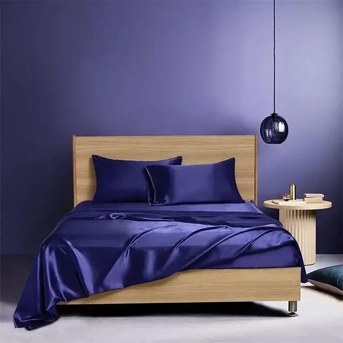 Parure de Lit en Tissu Satiné Haut de Gamme