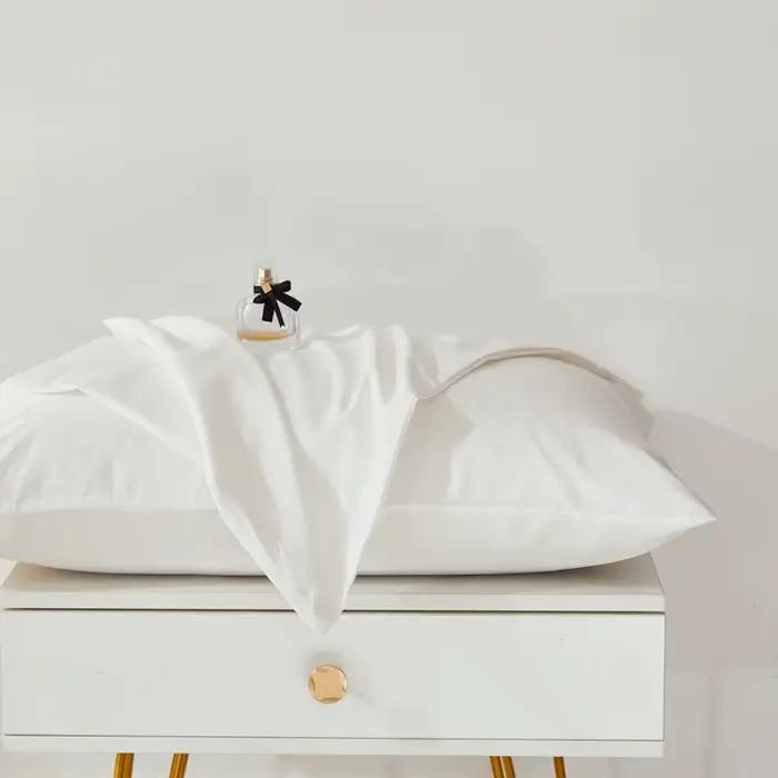 Taie d'oreiller 100% coton, haute consommation et haute densité, couleur unie, enveloppe Simple, 30x50 50x70