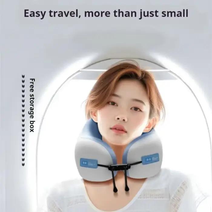 Oreillers cervical en mousse à mémoire de forme en forme de U, oreiller de voyage doux, oreiller de Massage pour le cou, oreiller d'avion de couchage, literie de soins de santé cervicaux