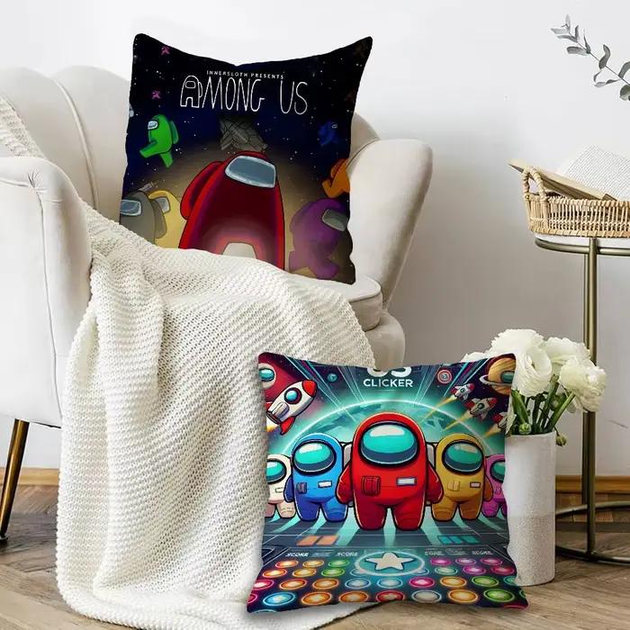 Housse de coussin personnalisée A-Among U-Us