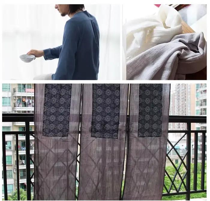 Tissu en lin et coton doux