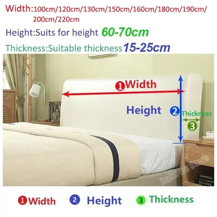 Housse de protection universelle pour tête de lit