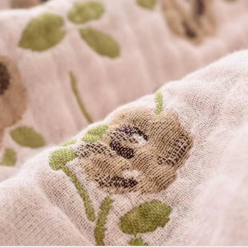 Couverture en mousseline pour lit King et Queen, 200x150cm, couverture rafraîchissante d'été en gaze