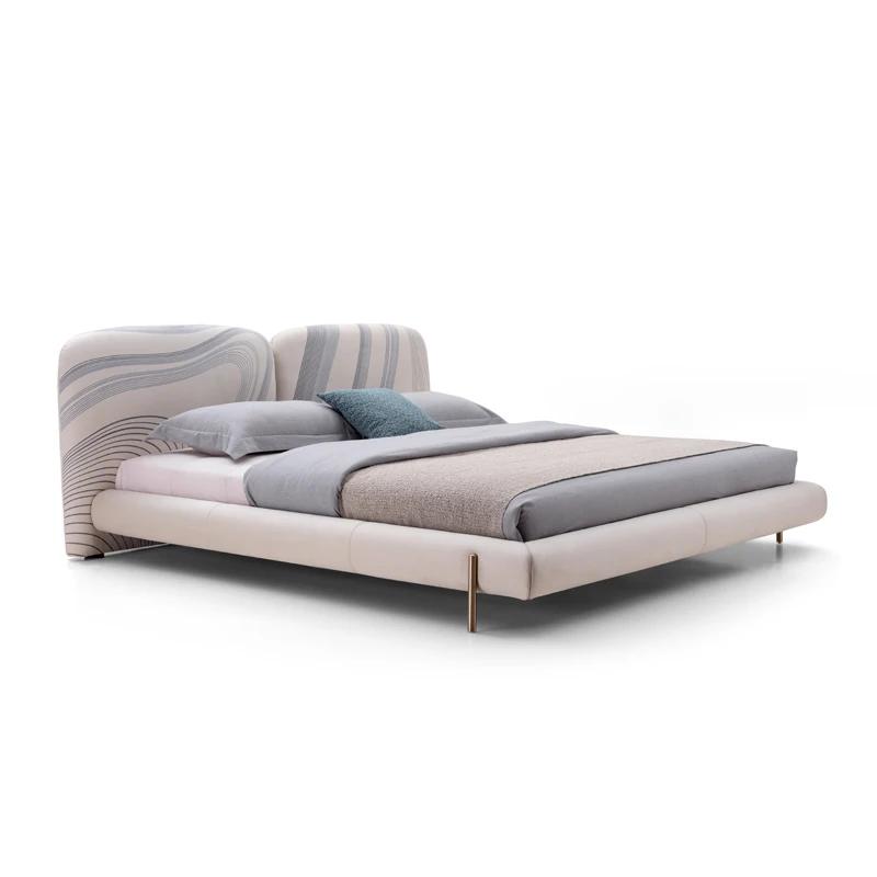 Maison lit Design Double moderne 180x200 italien king Size Queen cuir luxe lit design meubles luxueu