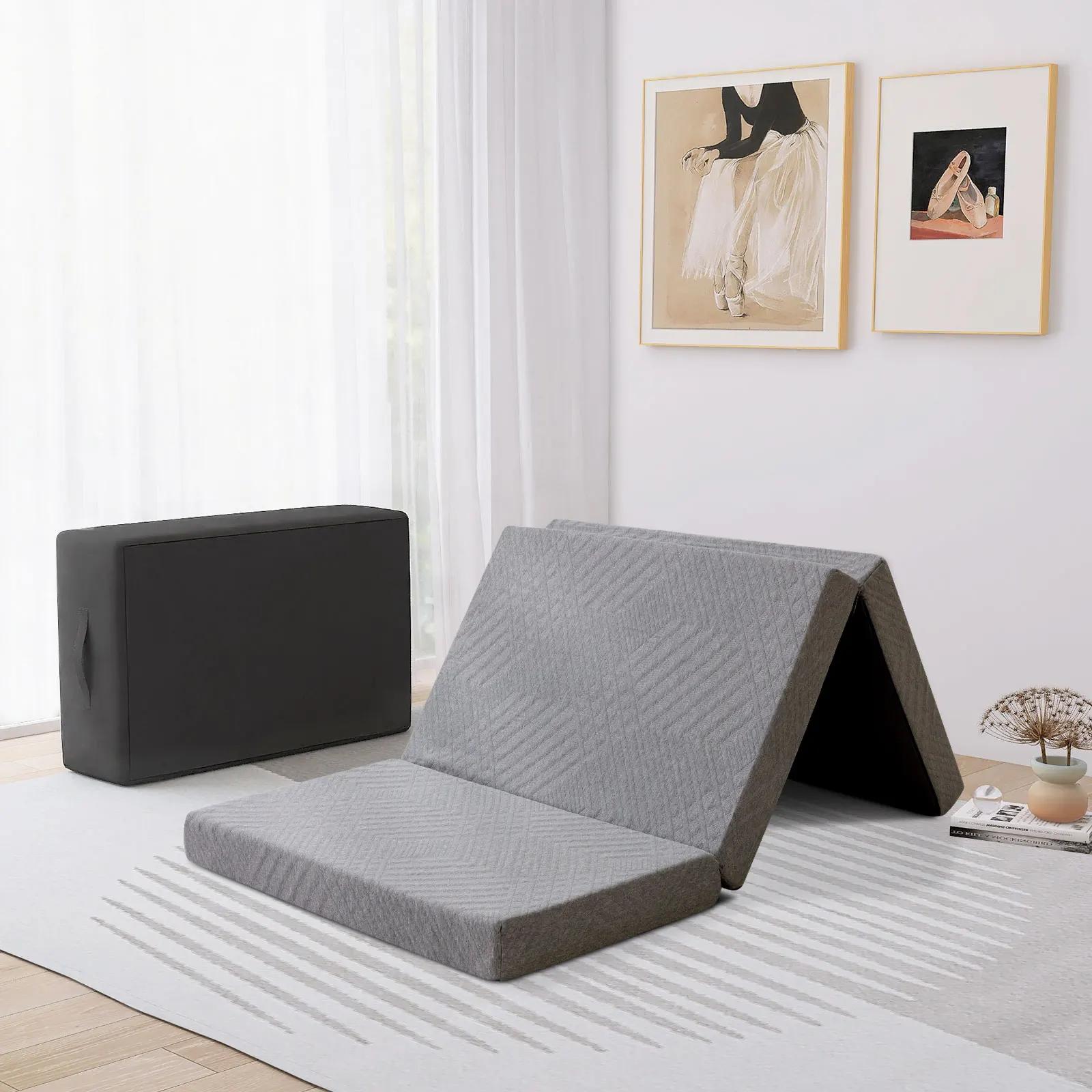Hcore-Matelas Pliable en Mousse à Mémoire de Forme avec Sac, Surmatelas Portable pour le Sol, le Cam