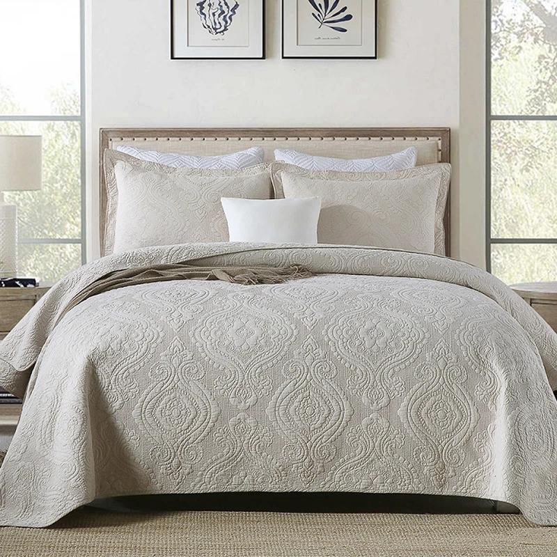 Bubble Kd'appareils-Couvre-lit matelassé en coton et polyester avec impression 3D, couvre-lit monoch