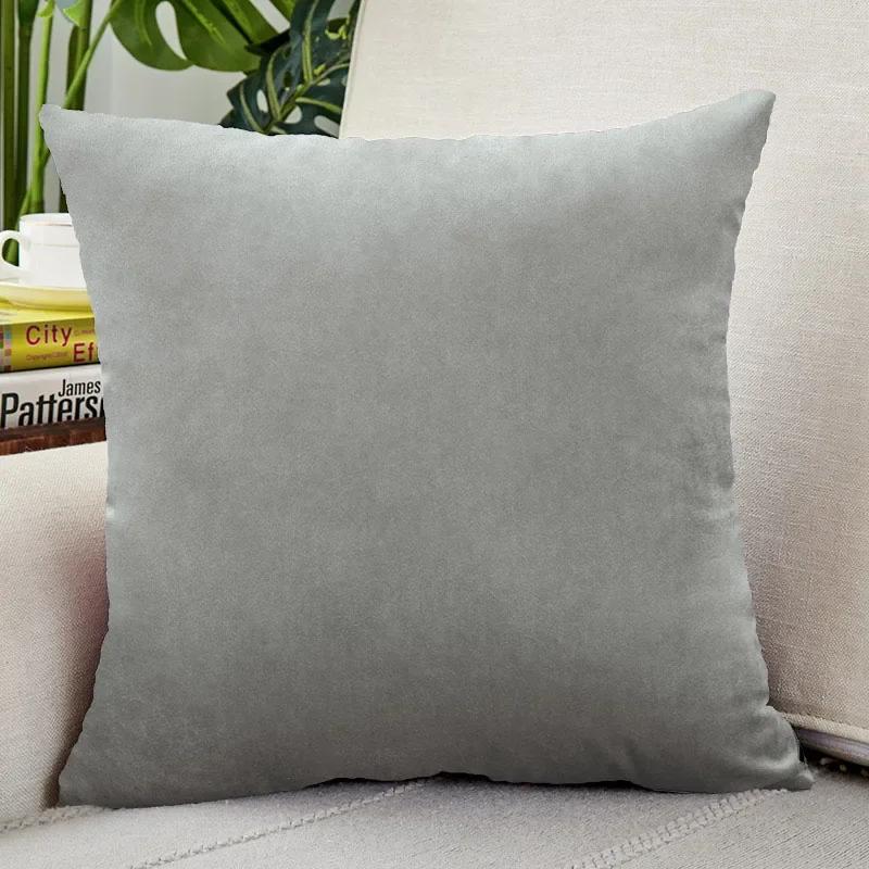 Housse de coussin en velours à la mode, taie d'oreiller carrée décorative douce et solide pour canapé, chambre à coucher, voiture, maison, 45x45cm, confortable