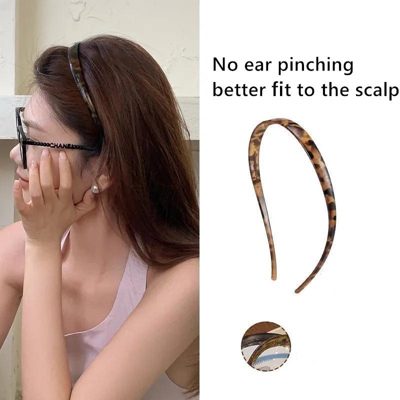 1 bandeau ergonomique effet écaille de tortue, sans douleur aux oreilles, meilleure adhérence au cuir chevelu, accessoire capillaire tendance, idéal pour une utilisation toute la journée
