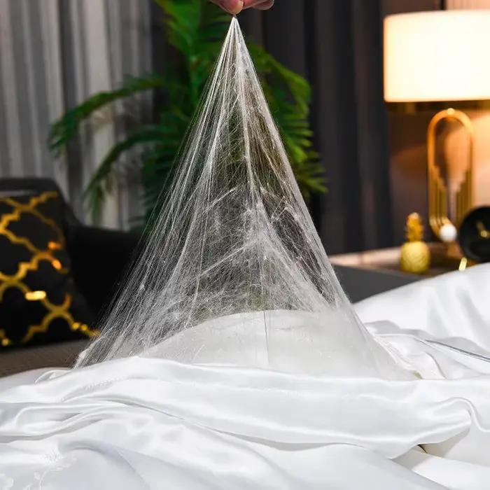 100% soie de mûrier fait à la main véritable couette en soie hiver chaud couette printemps automne c