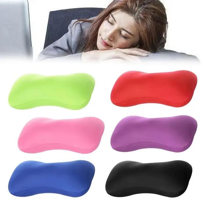 Nouvel oreiller de soutien en microbilles, coussin dorsal confortable en mousse à particules, idéal pour les voyages