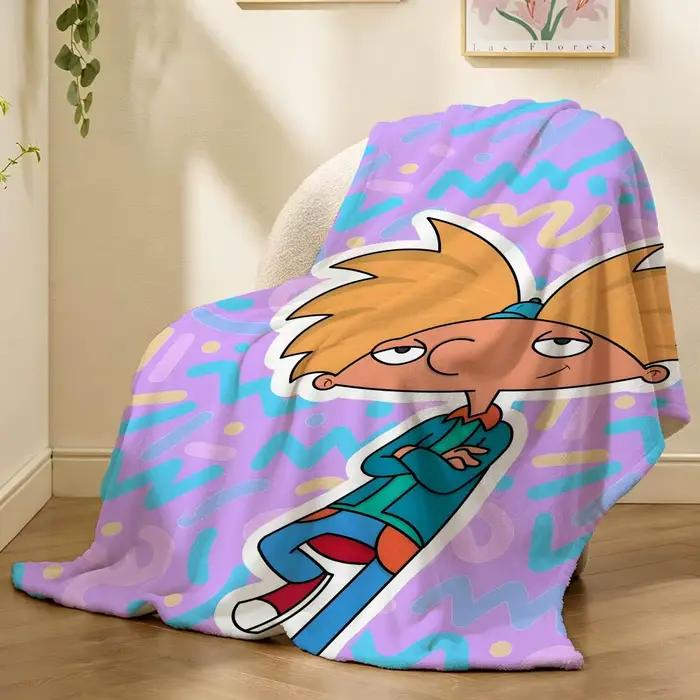 Couverture en flanelle Hey Arnold Cartoon Throw 240g