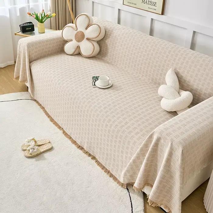 Couverture de canapé Style crème
