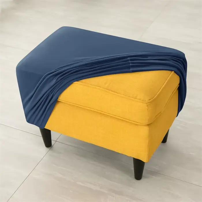 Housse de tabouret Ottoman en velours doux