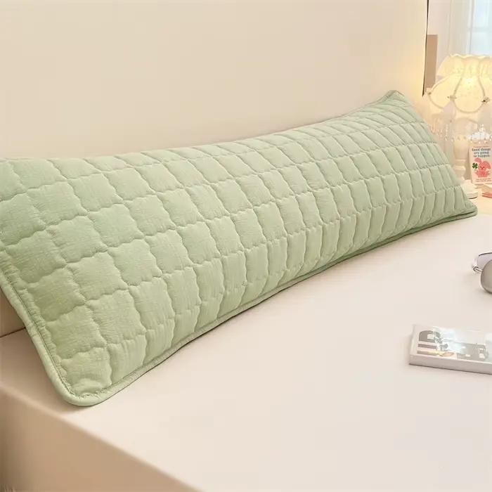 Taie d'oreiller longue de couleur unie, taie d'oreiller décorative, taie d'oreiller * 1 (sans noyau), tissu doux et confortable, 1 pièce