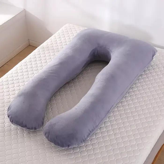Oreiller multifonctionnel pour femmes enceintes, en forme de U, Support de sommeil pour femmes enceintes, oreiller d'allaitement, coussin d'allaitement