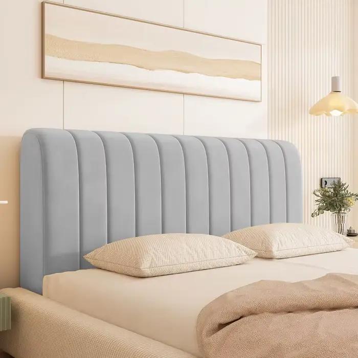 Housse de tête de lit de luxe en velours doux et épais