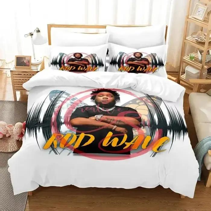 Parure de lit avec tige de rappeur ondulée imprimée en 3D