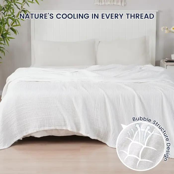 Couverture en mousseline 100% coton