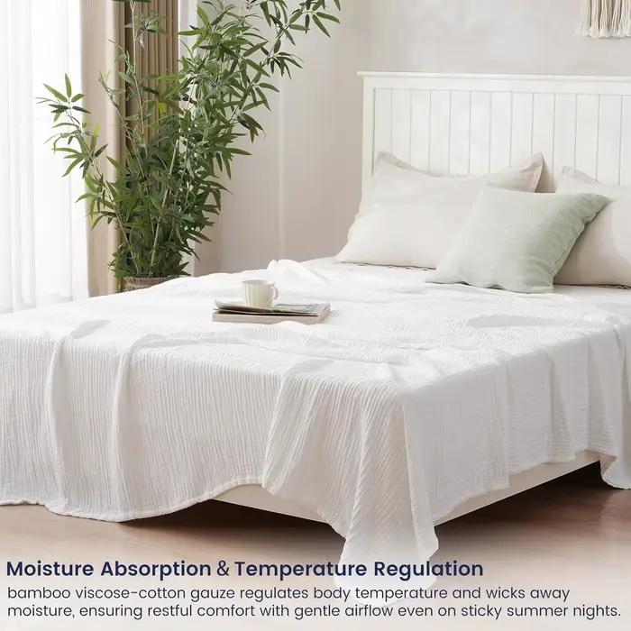 Couverture en mousseline 100% coton