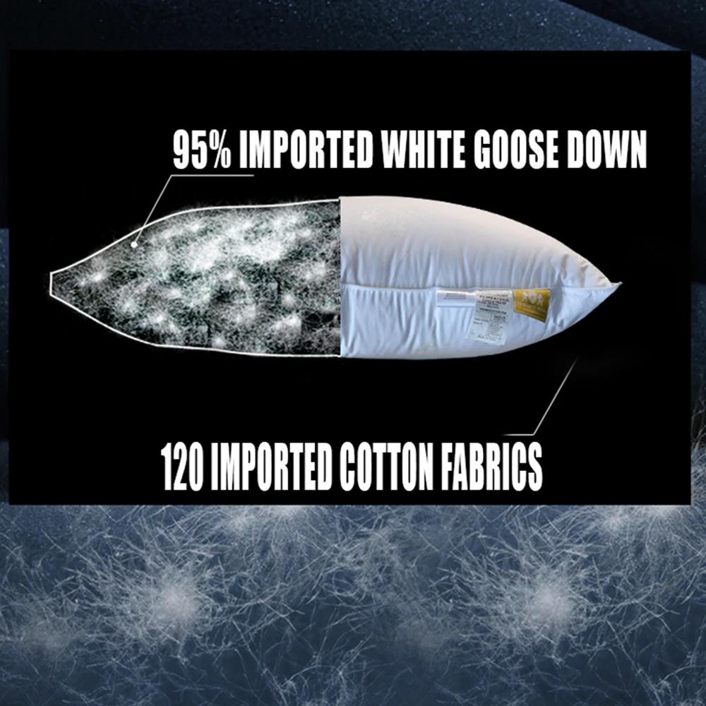 Noyau d'oreiller en duvet d'oie blanc pur